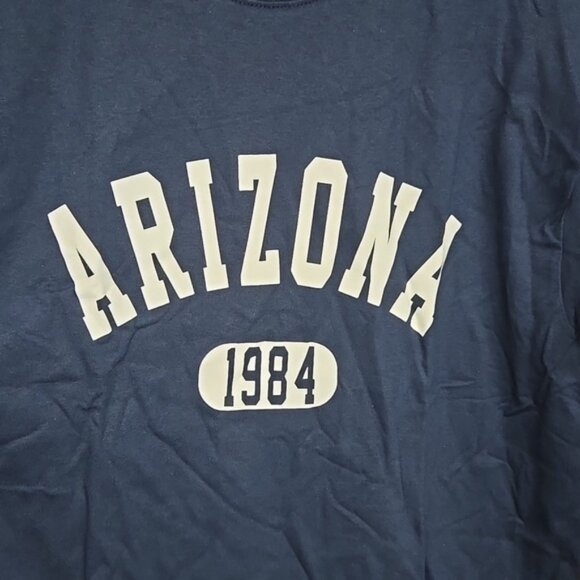 New Look Size M Navy Blue Arizona 1984 Crew Neck T-Shirt - Picture 3 of 9
